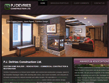 Tablet Screenshot of devriesconstruction.net